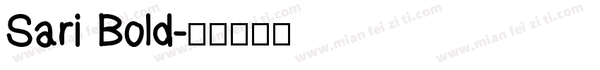 Sari Bold字体转换
